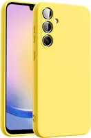 Hülle für Samsung Galaxy A25 5G Handy Schutz Cover Silikon Gel Case Handyhülle, gelb