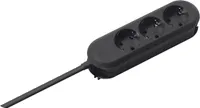 Bachmann 3x Schuko H05VV-F 3G 1.50mm² 16A/3680W 3m, 3 m, Weiß, Weiß, 3680 W, Kunststoff