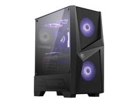 MSI MAG FORGE 100M - Midi Tower - PC - Gehärtetes Glas - Schwarz - Transparent - ATX,Micro ATX,Mini-