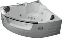 Jet-Line Whirlpool Villa Carlotta weiss 2-3 Personen XL Ausstattung Eckpadewanne Eckwhirlpool Wasserfall Eckwanne Spa Whirlwanne