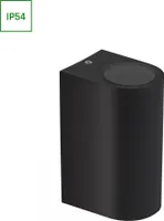 Spectrum Außenleuchte Wandleuchte Parete Schwarz Up & Down IP54 max. 2 x 6W GU10 ohne Leuchtmittel