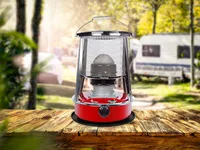 Perel Przenośny podgrzewacz parafinowy 2600W, przenośny podgrzewacz parafinowy do użytku na zewnątrz i na kempingu, podgrzewacz knotowy,