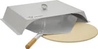 Nástavec na pizzu BBQ-Toro z nehrdzavejúcej ocele s teplomerom, kameňom na pizzu a naberačkou, kryt na pizzu pre plynové grily