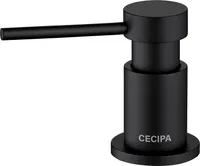 CECIPA Seifenspender für die Küche mit 300-ml-Behälter + 1,25 m langem Silikon-Verlängerungsschlauch – Seifenspender für die Küchenspüle – Schwarz