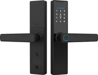 WiFi Smart Lock Schluesselloses Tuerschloss TY APP/Fingerabdruck/Passwort/Karte/Mechanischer Schluessel 5 Entsperrmethoden Touchscreen-Tuerschloss aus Aluminiumlegierung fuer 38šC55 mm Dicke Buero-, Heim- und Schlafzimmertueren