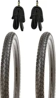 2 Stk. 24 Zoll Fahrradreifen 24x1.75 Zoll inkl. 2 Stk. Fahrradschlauch mit Dunlopventilen