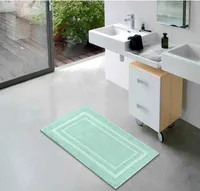 etérea Badteppich - 100% Baumwolle Badematte Langen Türkis, 50x80 cm