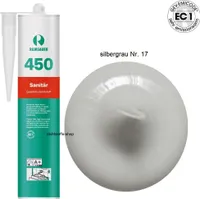 Ramsauer 450 Sanitär 1K Silicon Dichtstoff 310ml Kartusche silbergrau Nr. 17