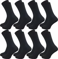 Gawilo  100% Baumwollsocken ohne Naht | Weich & Bequem | Herren (8 Paar), Schwarz / 39 - 42