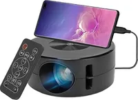 Univerzálny full HD mini LED projektor, mini projektor s integrovaným reproduktorom pre Android a iOS, bez potreby adaptéra - CASTLITE