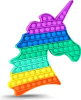 Push It Fidget Toy Einhorn 39cm Bubble Pop TikTok Trend Anti Stress Spielzeug