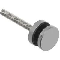 Glaspunkthalter für 8 - 18 mm Glas, ø 40 mm, Edelstahl V2A