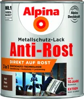 Alpina Metallschutz-Lack Anti-Rost 750 ml anthrazit matt