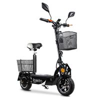 Rolektro, E-Joy 20, Schwarz, faltbarer E-Scooter mit Straßenzulassung