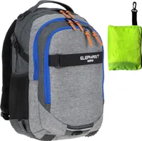 Schulrucksack Elephant Hero Signature Rucksack Schulmappe Schultasche Jungen Mädchen 12723 Two Tone Grey-Blue + Regencover