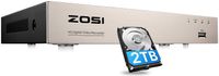 ZOSI 8CH 1080P DVR Netzwerk Digital Video Recorder DVR mit 2TB Festplatte, Arbeitet mit 720P 1080P CVI/AHD/TVI Analog 960H Kameras