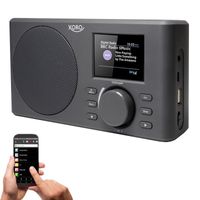 XORO DAB 150 IR WLAN-Internetradio mit eingebautem 2200 mAh Akku und Spotify Connect