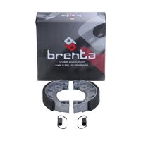 Szczęki hamulcowe 90x18 mm ze sprężynami Brenta 0151 do Hercules Prima M 2 3 4 5 / Piaggio Ciao Si Bravo