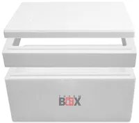 Thermobox Lieferbox Iso Transportbehälter Styropor Box 60x40 schwarz,  B-Ware