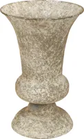 Pokalvase Metall Antik Deko Vase Rustikal Ø16,5 H24cm