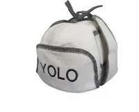 Saunahut mit " YOLO " Stickerei, aus Filz (Filzkappe, Saunamütze) 100%Filz Profi
