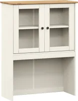 Nadstawka do kredensu VIGO White 78x30x100 cm lite drewno sosnowe
