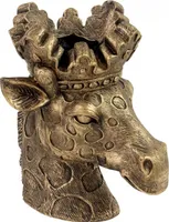Pflanzenkopf Lucie - gold - Magnesia - 39x32x43 cm