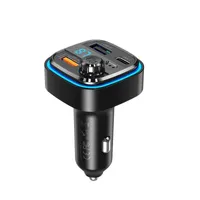Bluetooth FM transmiter XO BCC08 s nabíječkou 3.1A černý