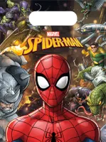 partytaschen Spider-Man23 cm 6 Stück mehrfarbig