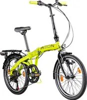 Agon Parklane Klapprad für Damen und Herren 150 - 185 cm 6 Gang Fahrrad Faltrad StVZO grün
