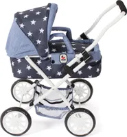 Bayer Chic 2000 - Mini-Puppenwagen Smarty, Sternchen navy