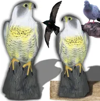 Vogelschreck Vogelabwehr Naturgetreuer Lebensgroß Falke Atrappe Fliegender Greifvogel Vogelscheuche Raubvogel Vogel Taubenabwehr Taubenschreck Retoo