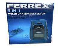 FERREX 5 in 1 Multifunktionsdetektor mit LCD-Anzeige Entfernungsmessung Detektor