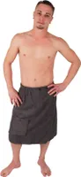 Herren Saunatuch Saunakilt Wellness Frottier Kilt Sauna +Tasche 60x145cm