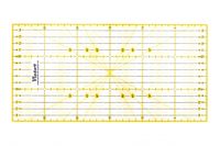 Victor transparentes Lineal 15x30cm in Gelb zum Naehen, Basteln, Patchwork und Quilting - Naehlineal