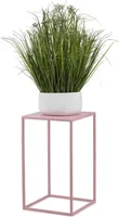 HowHomely Modern Pflanzenständer, Blumenhocker aus Metall Rosa 40 cm Höhe - Blumenständer für das Haus