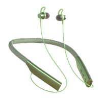 Sport Ohrhörer schwerer Bass-Kee-resistenter tragbarer HiFi-Neckband Bluetooth-kompatibler 5.0 Ohrhörer für Android/für iPhone-Grün