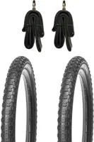 2 Stk. Fahrradreifen-Set BMX-Reifen 20x1.75 Zoll mit Schläuchen DV