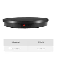 Elektrický otočný prodejní stojan, otočný disk o 360 stupňů, fotoprodukty, EU černá
