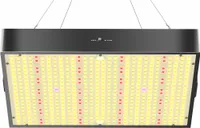 200-W-LED-Wachstumslicht, dimmbar, inklusive UV-IR Vollspektrum-LED für Zimmerpflanzen, Daisy-Chain-Funktion & leiser eingebauter Ventilator