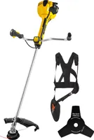 TEXAS Motorsense Benzin BCP 5200 2in1 freischneider rasentrimmer 2 takt trimmer | 2,1 PS | Profi-Schultergurt | Fadenspule | 3-Zahn Messer