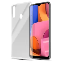 Cadorabo Hülle für Samsung Galaxy A20s Schutz Hülle in natur Schutzhülle TPU Silikon Cover Etui Case