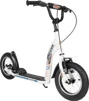 BIKESTAR Tretroller Kinderroller ab 6 - 7 Jahre | 12 Zoll Sport Edition | Weiß