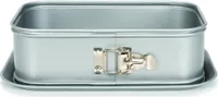 springende Form mit hohem Rand 28 x 18 cm Stahlsilber