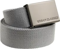 Pánský opasek Urban Classics Canvas Belt grey - UNI