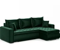 Narożnik Luis L - narożnik w kształcie litery L, sofa, kanapa, z funkcją spania, pojemnik, poduszki i pikowanie, meble tapicerowane, PRAWA Riviera 38