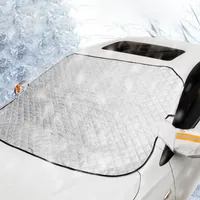 Abdeckung Frontscheibe Auto Frost Schnee Winter XL Schwarz Schutz