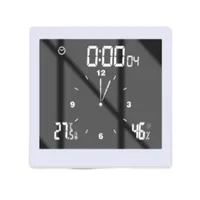 Badezimmer Uhr, LCD Digital Alarm mit wasserdichte Touch Dusche Uhr,  Wasserdichte Timer Thermometer Portable Display Uhr mit Saugnapf für Cookin