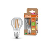 Osram LED Lampe ersetzt 100W E27 Birne - A60 in Transparent 7,2W 1521lm 3000K 1er Pack