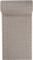 Teppichläufer Läufer Küchenläufer Küchenteppich Flachgewebe, 20329-silverblack, Beige Grau, 80 x 100 cm